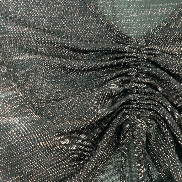 Shimmery Ruched Crop Top - Picture 6 of 6